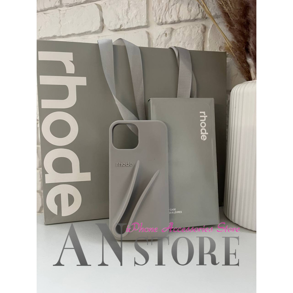 Чохол Rhode Lip Case для iPhone 16 Pro Max – сірий
